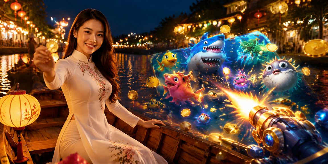 Đêm lồng đèn Hội An lung linh bên cạnh trò chơi bắn cá trực tuyến trên điện thoại